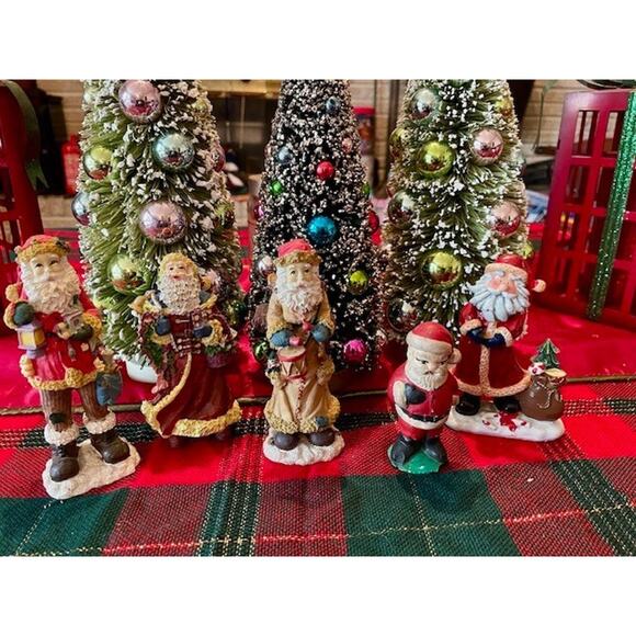 Unbranded Other - Santa Claus Hand Painted Figurines Lot of 5